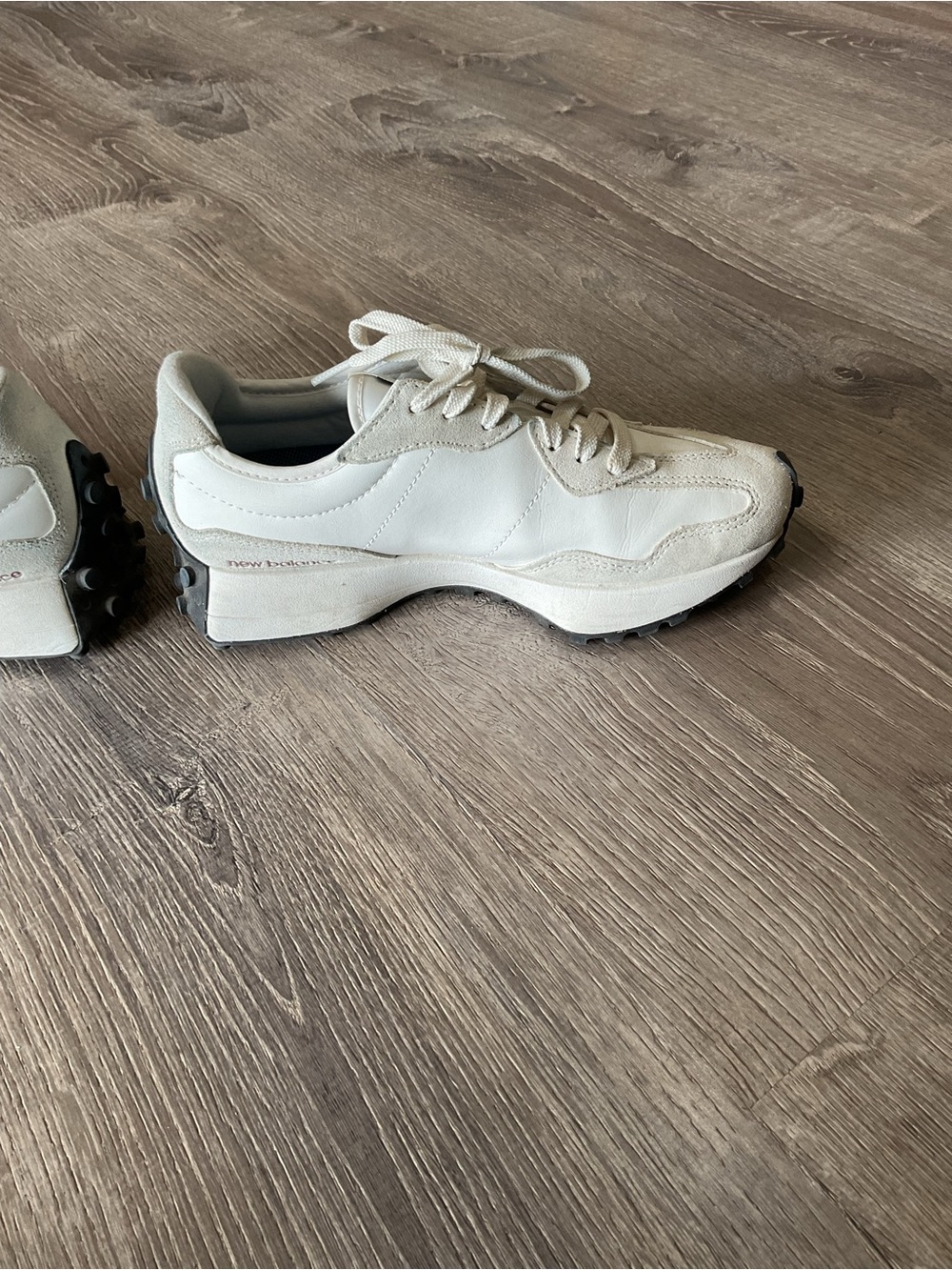 New Balance Cream and Maroon Low-Top Sneakers - Picture 7 of 10